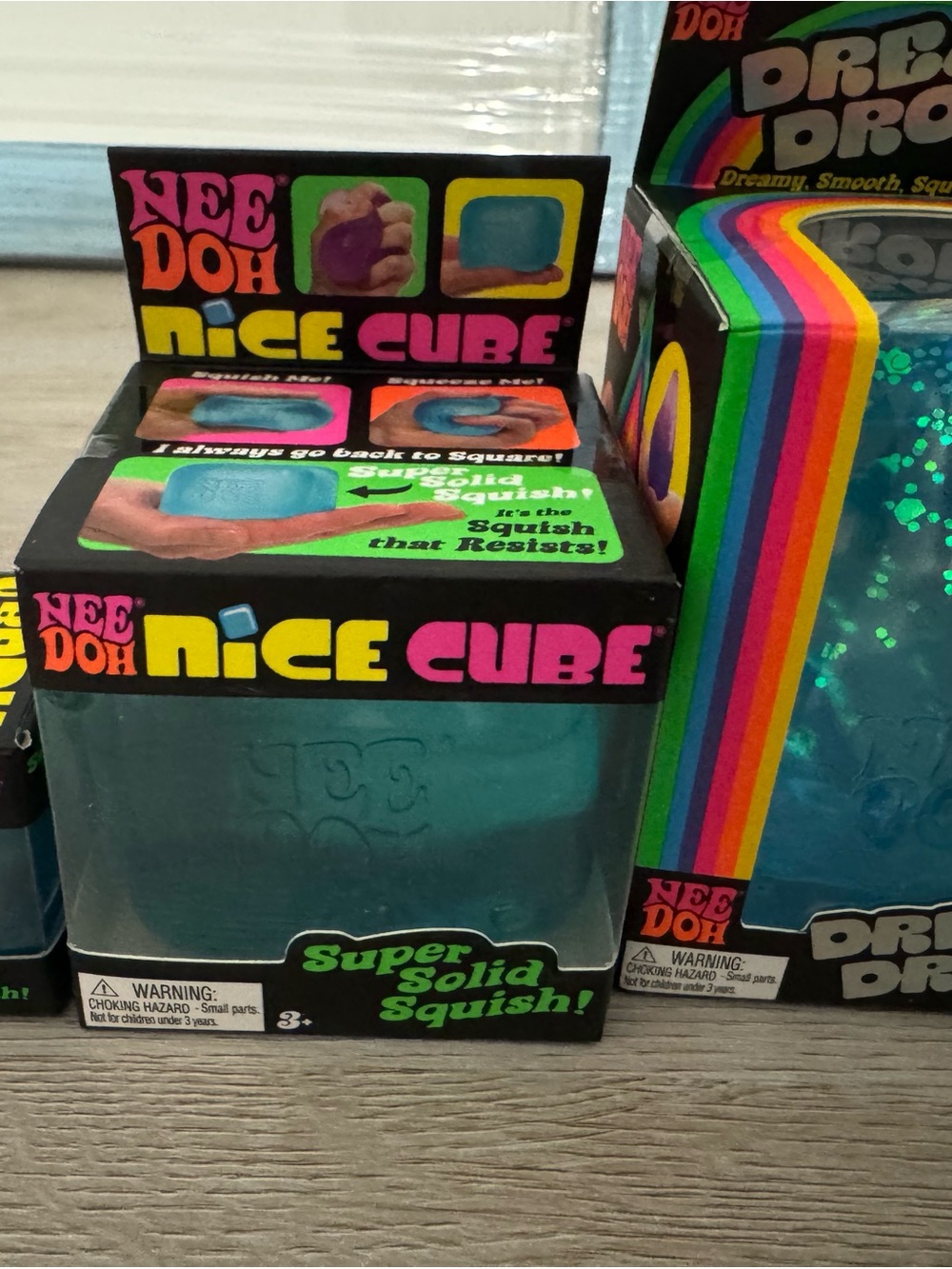 NeeDoh blue bundle  Nice Cube, Ice nice cube, and Dream Drop